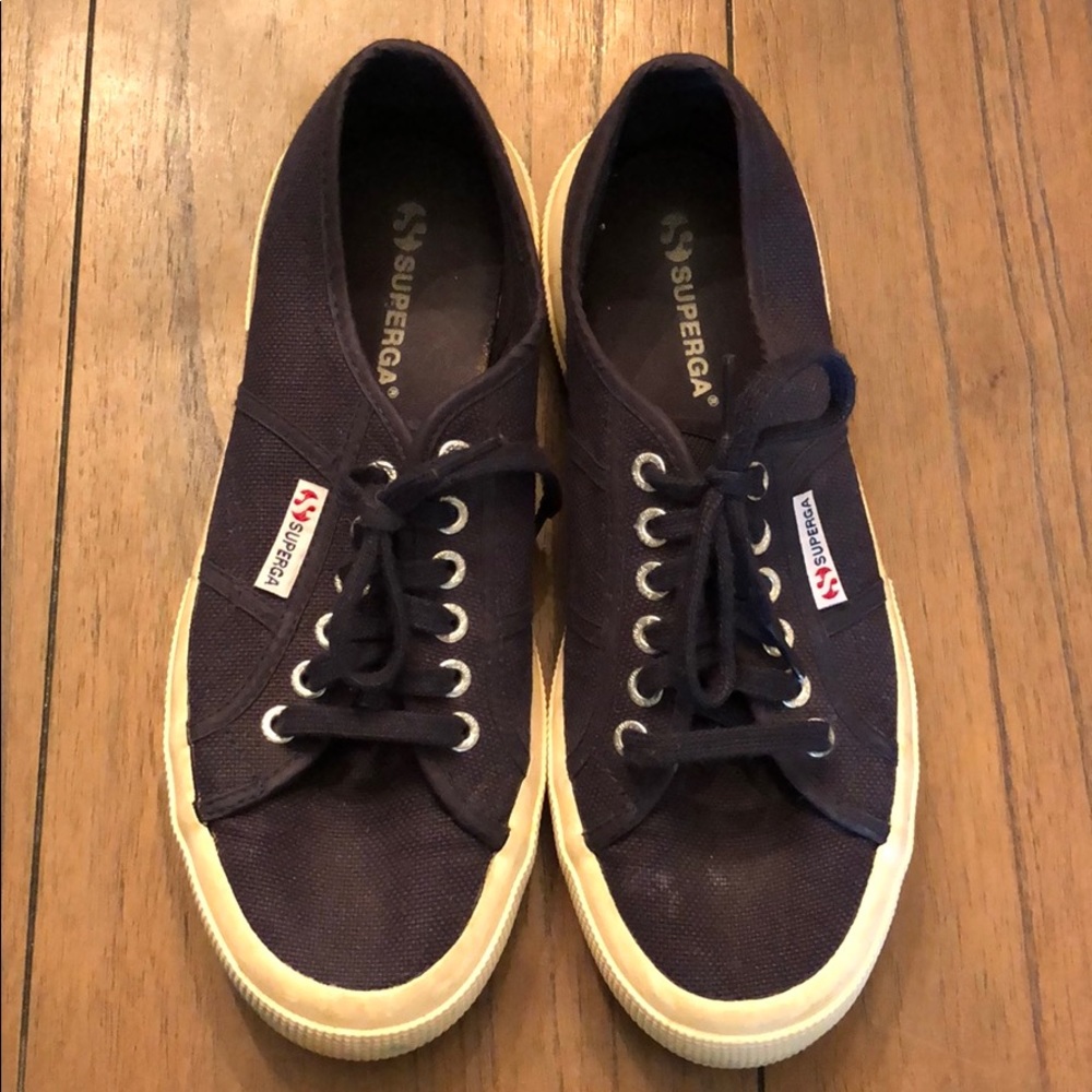 Superga navy blue shoes